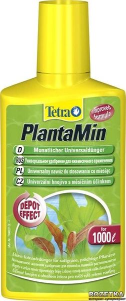 Добриво Tetra для зелених акваріумних рослин PLANTAMIN з залізом на 400л 100мл 139268 фото