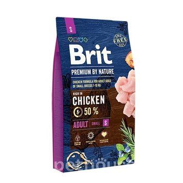 Brit Premium Dog Adult S сухий корм для дорослих собак дрібних порід, з куркою, 1 кг 00-00010852 фото