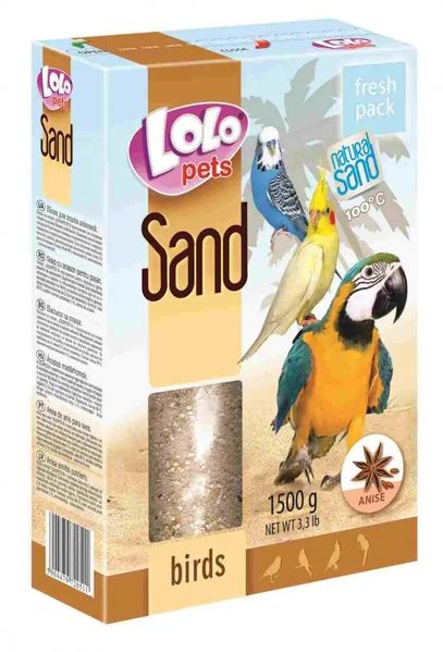Пісок для птахів анісовий 1,5 кг Lolo Pets 25226 фото
