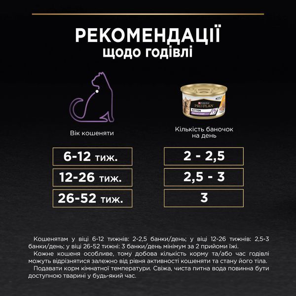Влажный корм для котят Purina Pro Plan Junior с кусочками курицы в нежном соусе, 85 г 00-00000899 фото