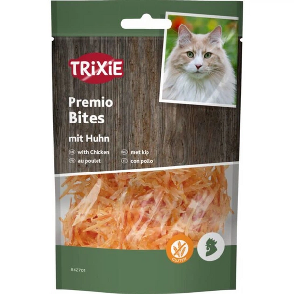 М'ясні ласощі для котів Преміо (Premium) &mdash; сушене куряче філе Trixie (Тріксі) Chicken Filet Bites, 50 г 00-00004284 фото