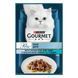 Влажный корм для взрослых кошек Gourmet (Гурме) Perle DUO с кусочками океанической рыбы и тунцом в подливке, 85 г 00-00004995 фото 1