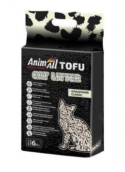 Наполнитель для кошачьего туалета AnimAll TOFU классик. Соевий комкующийся 2,6 кг 6л 00-00002079 фото