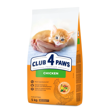 Клуб 4 лапы Premium сухой корм для котят, с курицей, 5 кг 00-00018036 фото