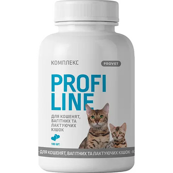 Витамины PROVET PROFILINE КОМПЛЕКС для котят, беременных и кормящих кошек, 1 шт 00-00012647 фото