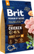 Сухий корм для дорослих собак середніх порід (вагою від 10 до 25 кг) Brit Premium (Бріт Преміум) Adult M із куркою, 3 кг 00-00001449 фото 2