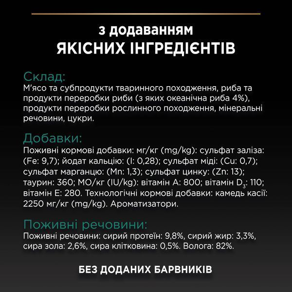 Вологий корм Pro Plan (Про План) Sterilised для стерилізованих котів з океанічною рибою, 85 г 00-00019513 фото