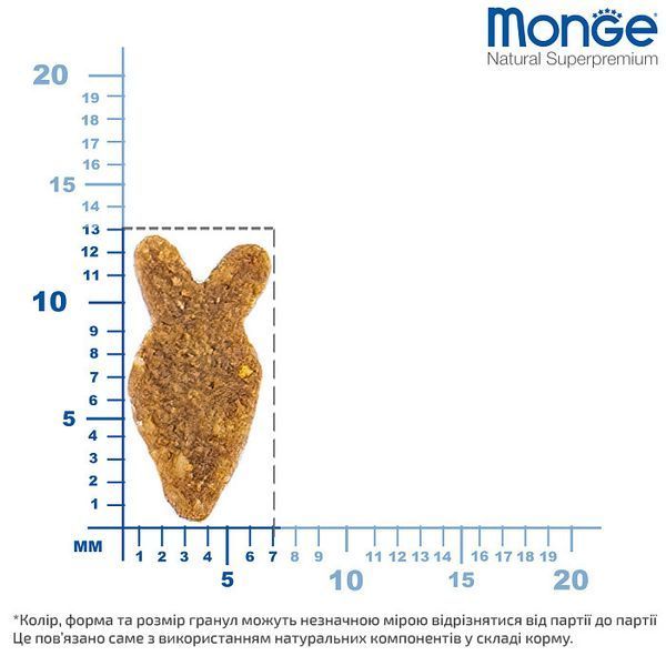 Сухий корм для дорослих котів усіх порід Monge Cat Adult Monoprotein з лососем, 1,5 кг 00-00005143 фото
