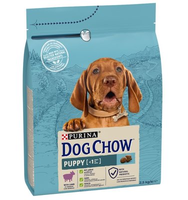 Корм сухий DOG CHOW Puppy для цуценят з ягням 2,5 кг-14кг, 2,5 кг 12493343 фото