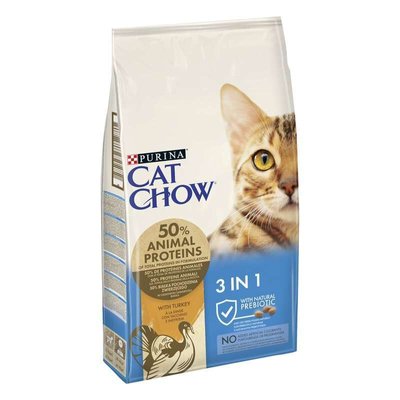 Корм сухий CAT CHOW Feline 3 в 1 для котів 1,5 кг - 15кг , 1,5 кг 12251715 фото
