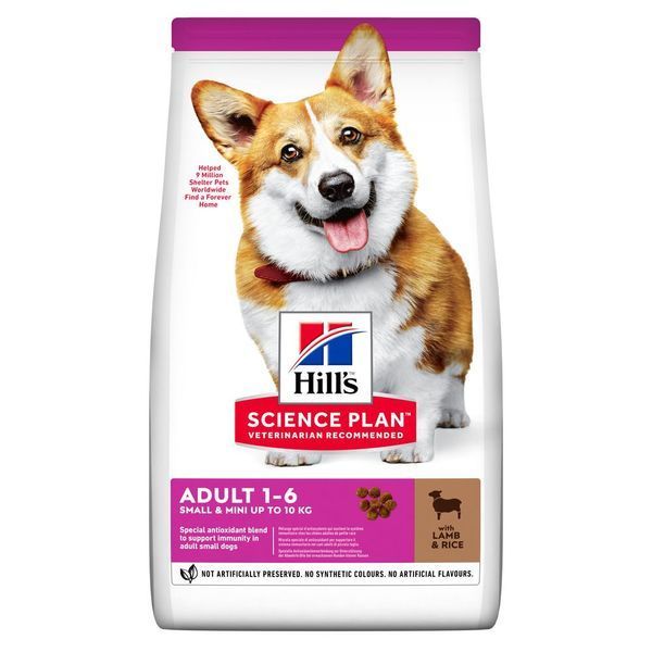 Сухий корм Hill's Science Plan Adult Small & Mini для дорослих собак малих порід з ягням та рисом, 300 г 00-00017275 фото