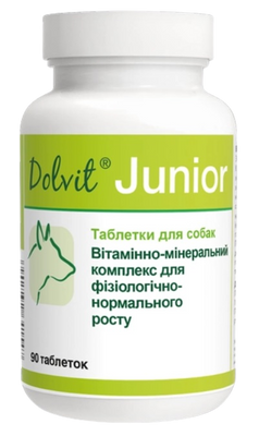 Вітаміни для собак Долфос Юніор 90 табл.Ветбіо 127-90 фото