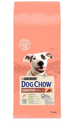 Корм сухий DOG CHOW Sensetive для собак з лососем 14кг 12362422 фото