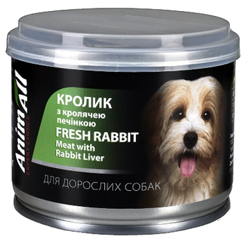 Корм вологий для собак AnimAll з кролем та кролячою печінкою, 195 г СП-00001484 фото