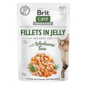 Brit Care вологий корм для котів, з філе тунцем, 85 г 00-00004310 фото