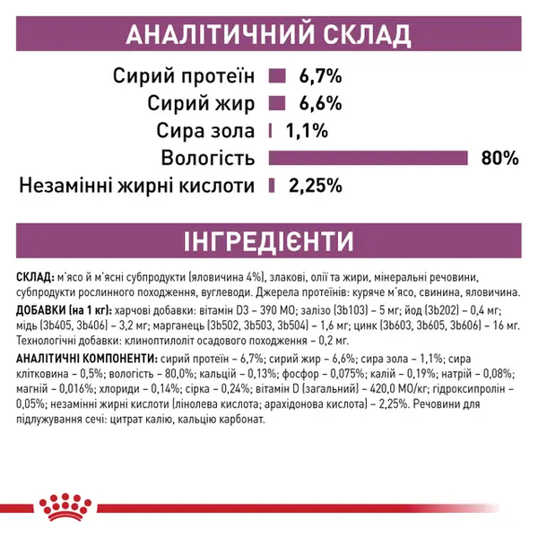 Вологий корм Royal Canin Renal (яловичина), 85 г 00-00001645 фото