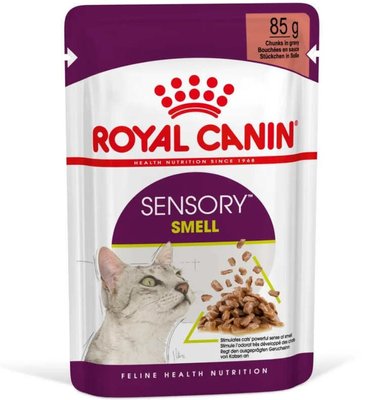 Корм вологий Royal Canin SENSORY SMELL GRAVY для котів привередливих до аромату їжі 85 г 1517001 фото