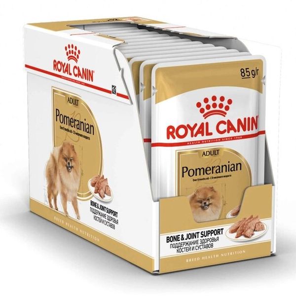 Корм влажный Royal Canin POMeraNIAN ADULT для собак породы Померанский шпиц 85 г 12560010 фото