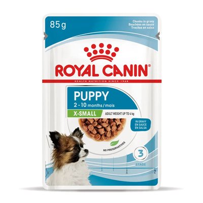 Корм вологий Royal Canin XSMALL PUPPY для цуценят малих порід до 10 місяців 85 г 1593001 фото