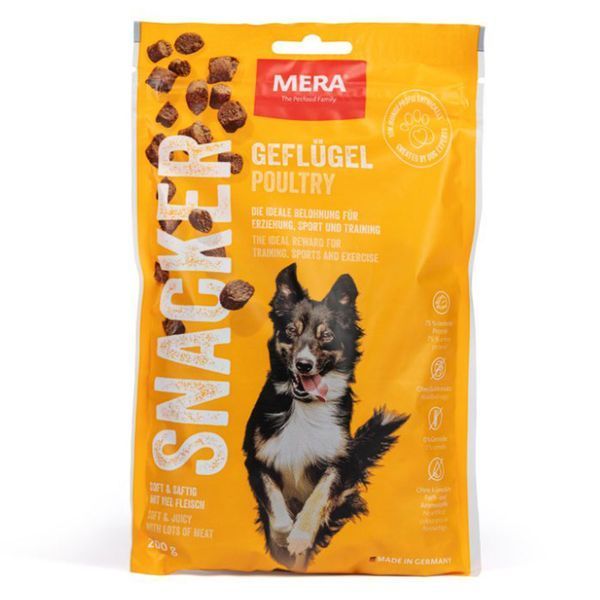 Ласощі для собак Mera Snacks Gefl&uuml;gel м'які беззернові палички з м'ясом птиці, 200 г 00-00004102 фото