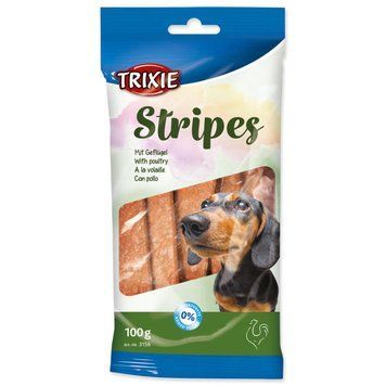Ласощі палички для собак TRIXIE Stripes м'ясо свійської птиці, 100 г 00-00001265 фото