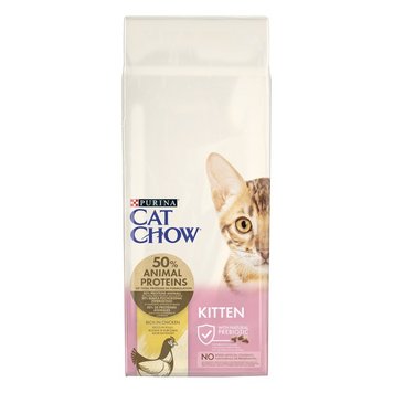 Сухий корм для кошенят Cat Chow Kitten з куркою, 15кг 00-00000271 фото