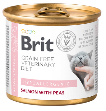 Корм вологий для котів Brit VetDiets при харчовій аллергії 200 г 00-00007492 фото