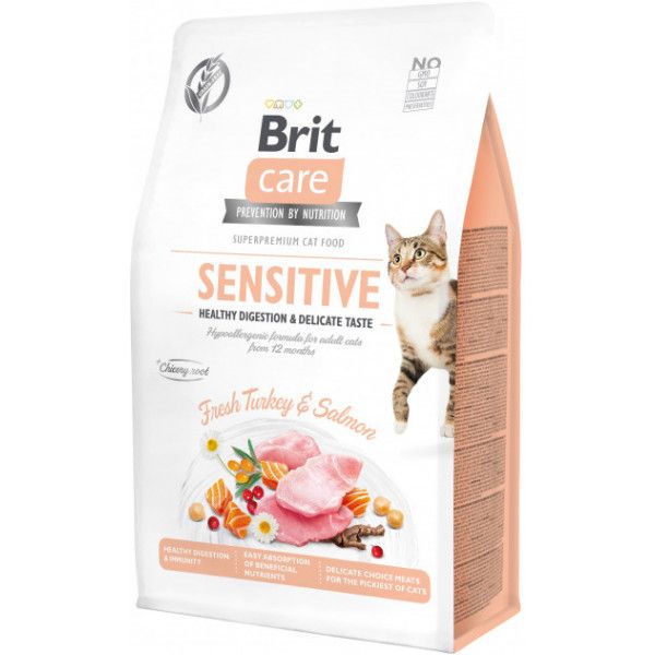 Сухой корм для кошек Brit Care для прихотливых и кошек с чувствительным пищеварением 7 кг 171281/0693 фото