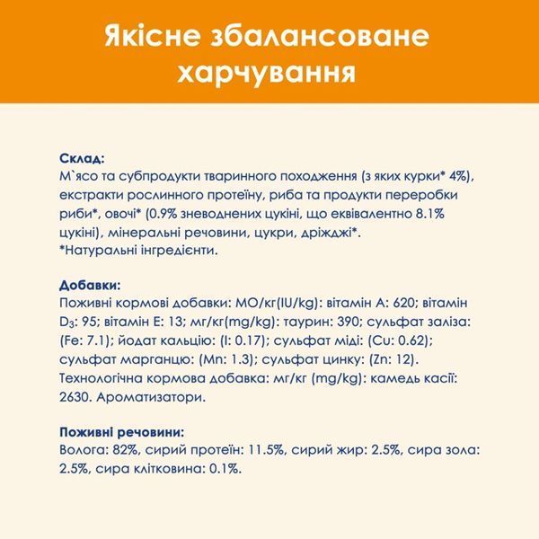 Cat Chow Adult влажный корм для взрослых котов, с курицей и цуккини в желе, 85 г 00-00000275 фото