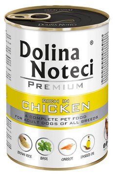 Влажный корм Dolina Noteci Premium для собак всех пород, с курицей, 500 г 00-00018258 фото
