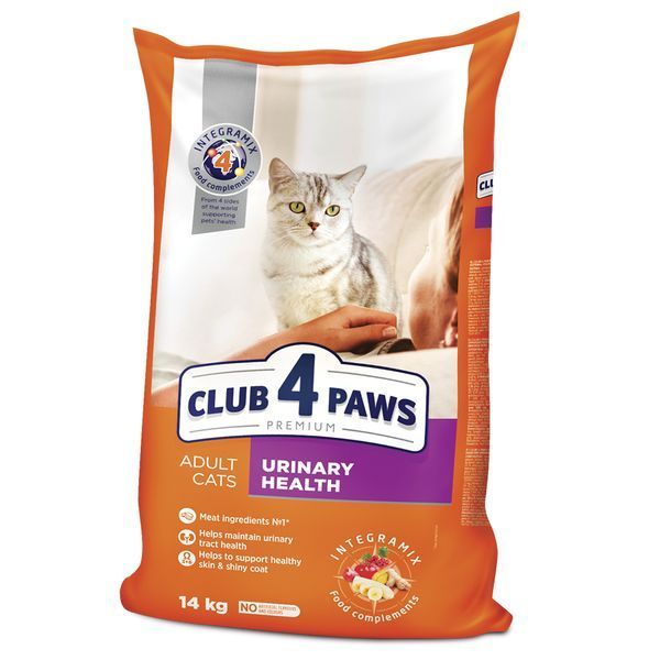 Клуб 4 лапи Premium Urinary Health сухий корм для котів, профілактика сечокам&rsquo;яної хвороби, 14 кг 00-00018076 фото