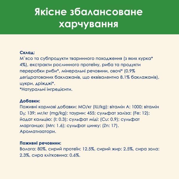 Cat Chow Sterilised вологий корм для стерилізованих котів, з куркою та баклажанами в желе, 85 г 00-00000277 фото