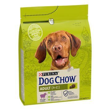 Сухий корм для дорослих собак середніх та великих порід Dog Chow Adult з ягням, 2,5 кг 00-00018562 фото