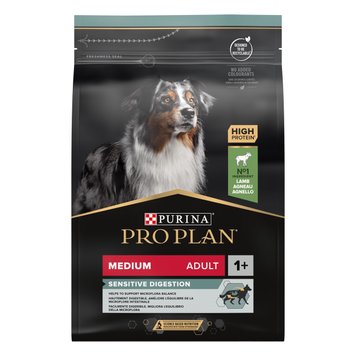 Сухий корм для собак Pro Plan Medium Adult Sensitive Digestion з ягням, 14 кг 00-00018699 фото