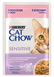 Cat Chow Sensitive влажный корм для котов с чувствительным пищеварением, с лососем и цуккини в желе, 85 г 00-00006515 фото 1
