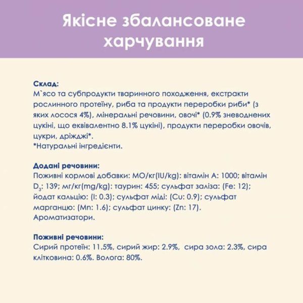 Cat Chow Sensitive влажный корм для котов с чувствительным пищеварением, с лососем и цуккини в желе, 85 г 00-00006515 фото