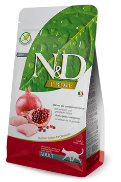 Farmina N&D Prime Grain Free сухой корм для кошек, с курицей и гранатом, 300 г 00-00003700 фото