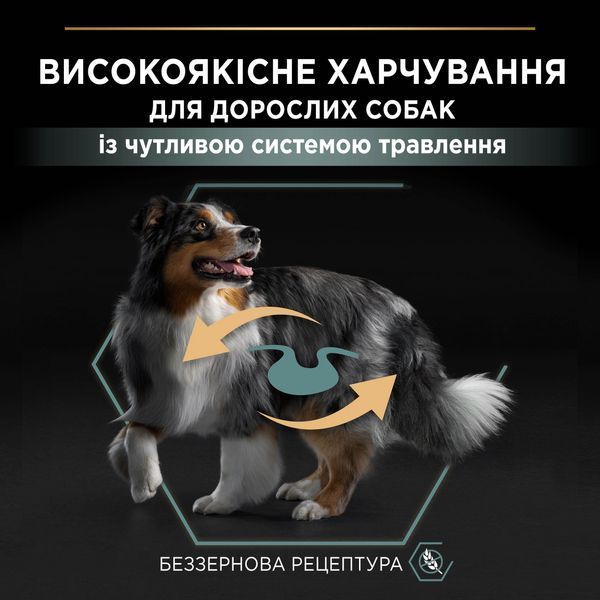 Pro Plan Medium&Large Grain Free Sensitive сухой корм для собак средних и крупных пород с чувствительным пищеварением, с индейкой, 12 кг СП-00000847 фото
