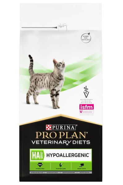 Дієта суха ProPlan PPVD HA для котів Харчові алергі 325г - 1,3 кг, 1,3 кг 12484898 фото