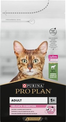 Корм сухий ProPlan Delicate для котів з чутливим травленням з ягням 400г - 10 кг, 3 кг 12370531 фото