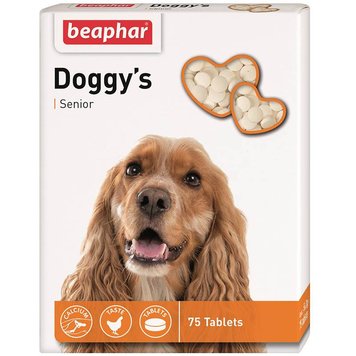 Ласощі для собак Doggy's СЕНЬЙОР 75 таб Beaphar 00-00007159 фото