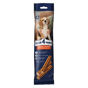 Клуб 4 лапи Premium Dental Sticks ласощі для собак, жувальні палички для середніх порід, 77 г 00-00018179 фото