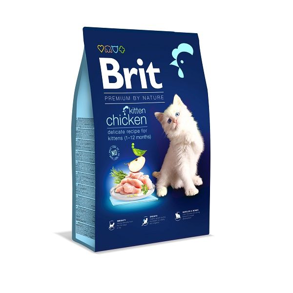 Корм сухий для кошенят від 1-12 місяців Brit Premium, 8 кг 171866 фото