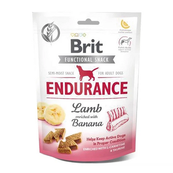Функціональні ласощі для собак BRIT Care Endurance з ягням та бананом, 150 г 00-00004549 фото