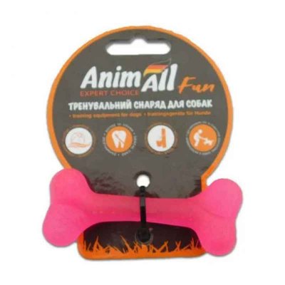 Іграшка для собак Анімал Фан кістка коралова 8 см 110 576 фото