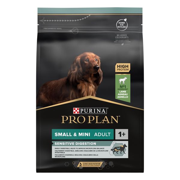 Корм сухий для собак Pro Plan Small&Mini Adult Sensitive Digestion з ягням, 700 г 00-00018659 фото