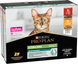 Набір вологого корму Purina Pro Plan Sterilised, для стерилізованих котів, з яловичиною (5 шт) та куркою (5 шт), по 85 г СП-00000177 фото 1