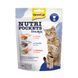 Хрусткі ласощі для котів GimCat (ДжимКет) Nutri Pockets із морським міксом (лосось, форель та креветки), 150 г 00-00005463 фото 1