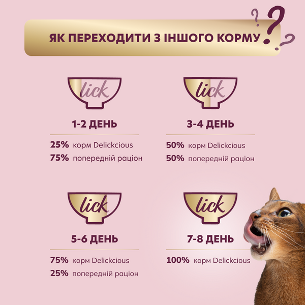 Вологий корм (пауч) Delickcious для котів з качкою та гарбузом у крем-супі, 85 г СП-00000076 фото