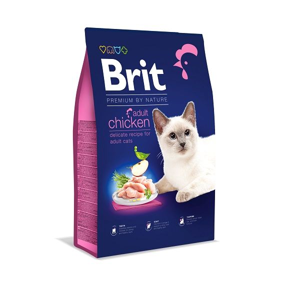 Корм сухой Brit Premium для кошек с курицей 8 кг 171867 фото